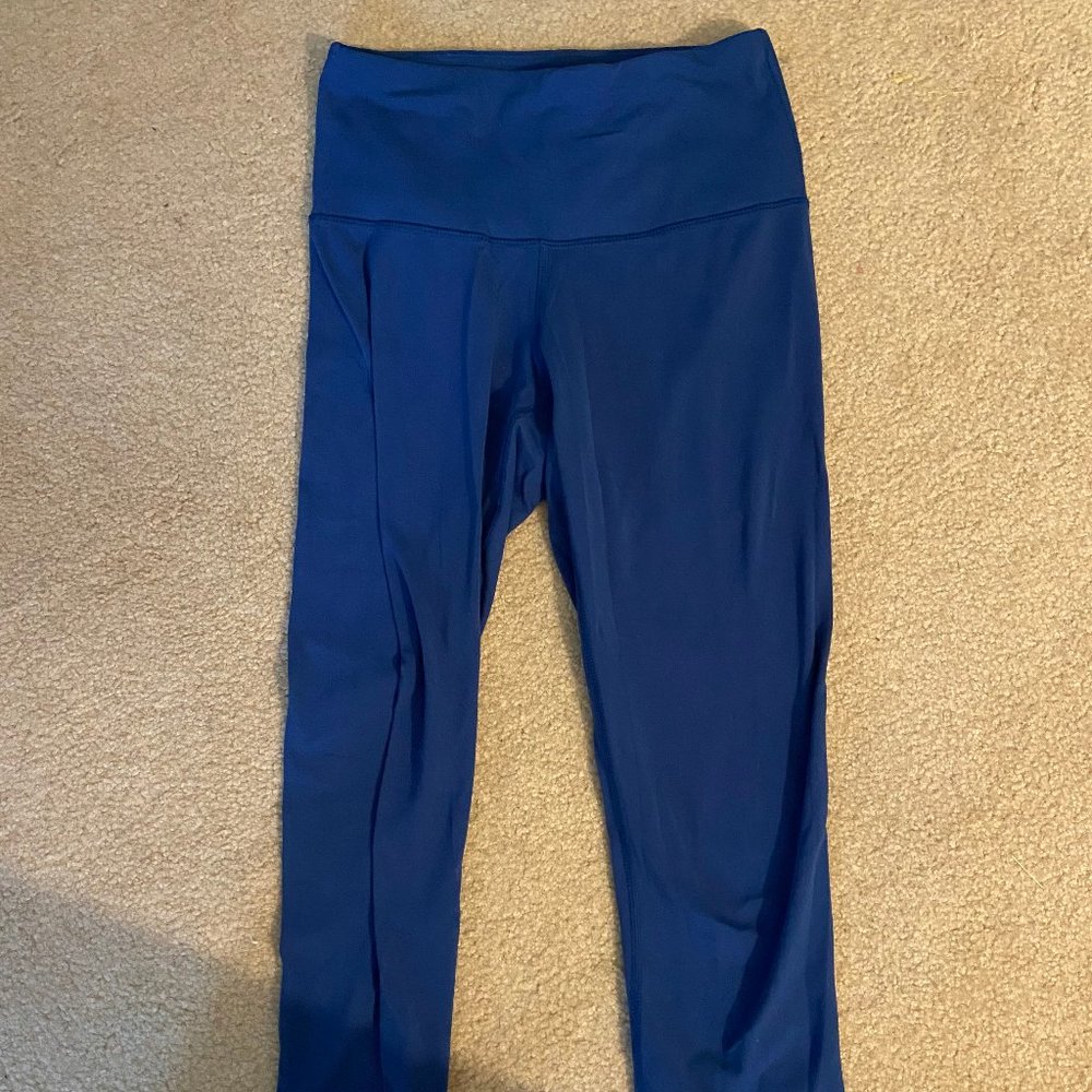 YOGALICIOUS Blue Cropped Leggings (XS)